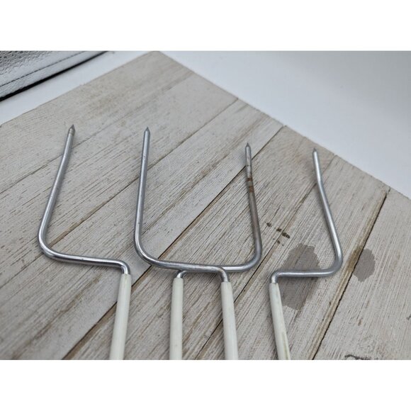 Turkey & Roast Lifter Fork Set of 2 Nylon Coated Handles #2 - Picture 3 of 6